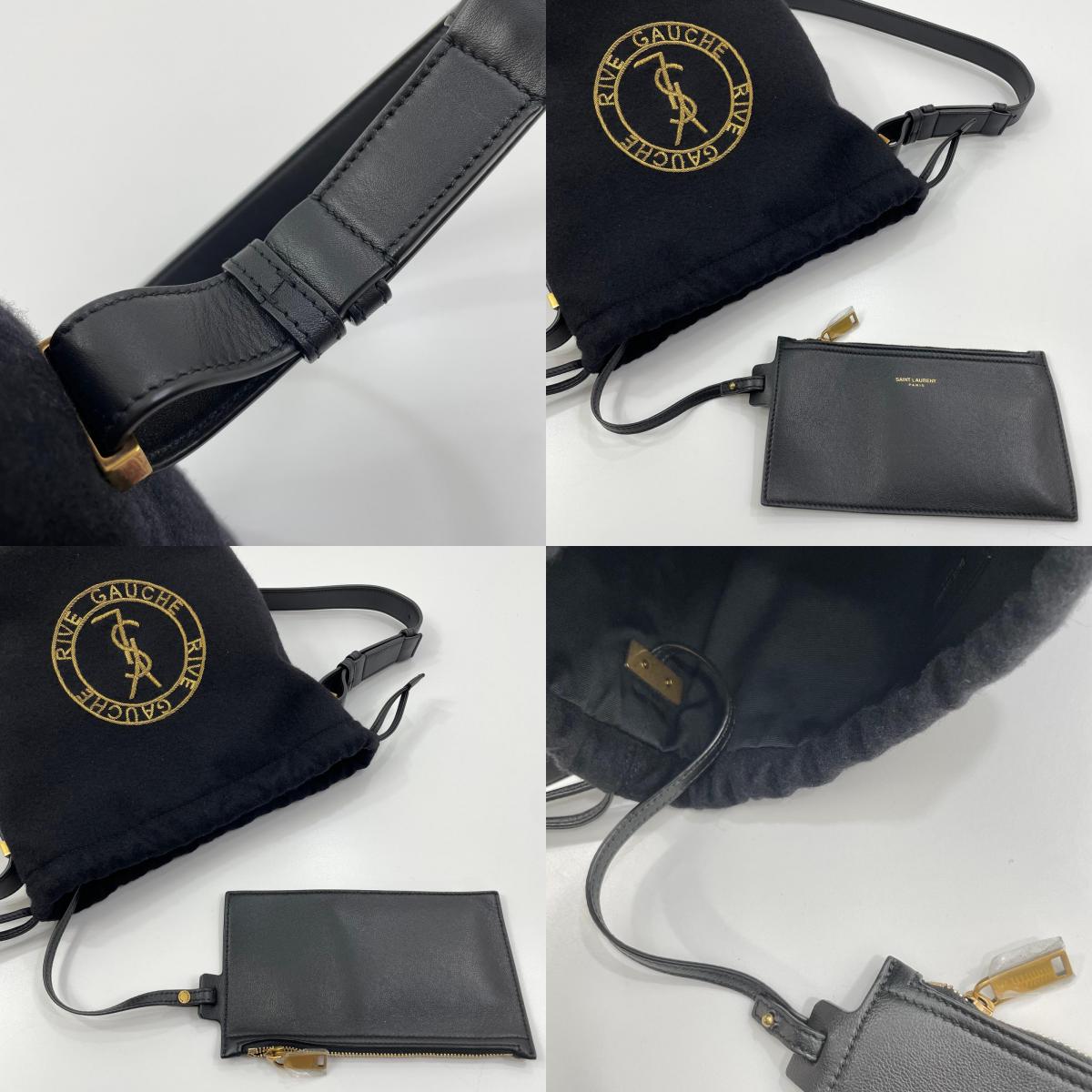 【中古】SAINT LAURENT | サンローランパリ リヴ ゴーシュ バケットバッグ ショルダーバッグ TCT710261 ブラック【尾張小牧店】