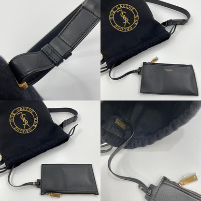 【中古】SAINT LAURENT | サンローランパリ リヴ ゴーシュ バケットバッグ ショルダーバッグ TCT710261 ブラック【尾張小牧店】