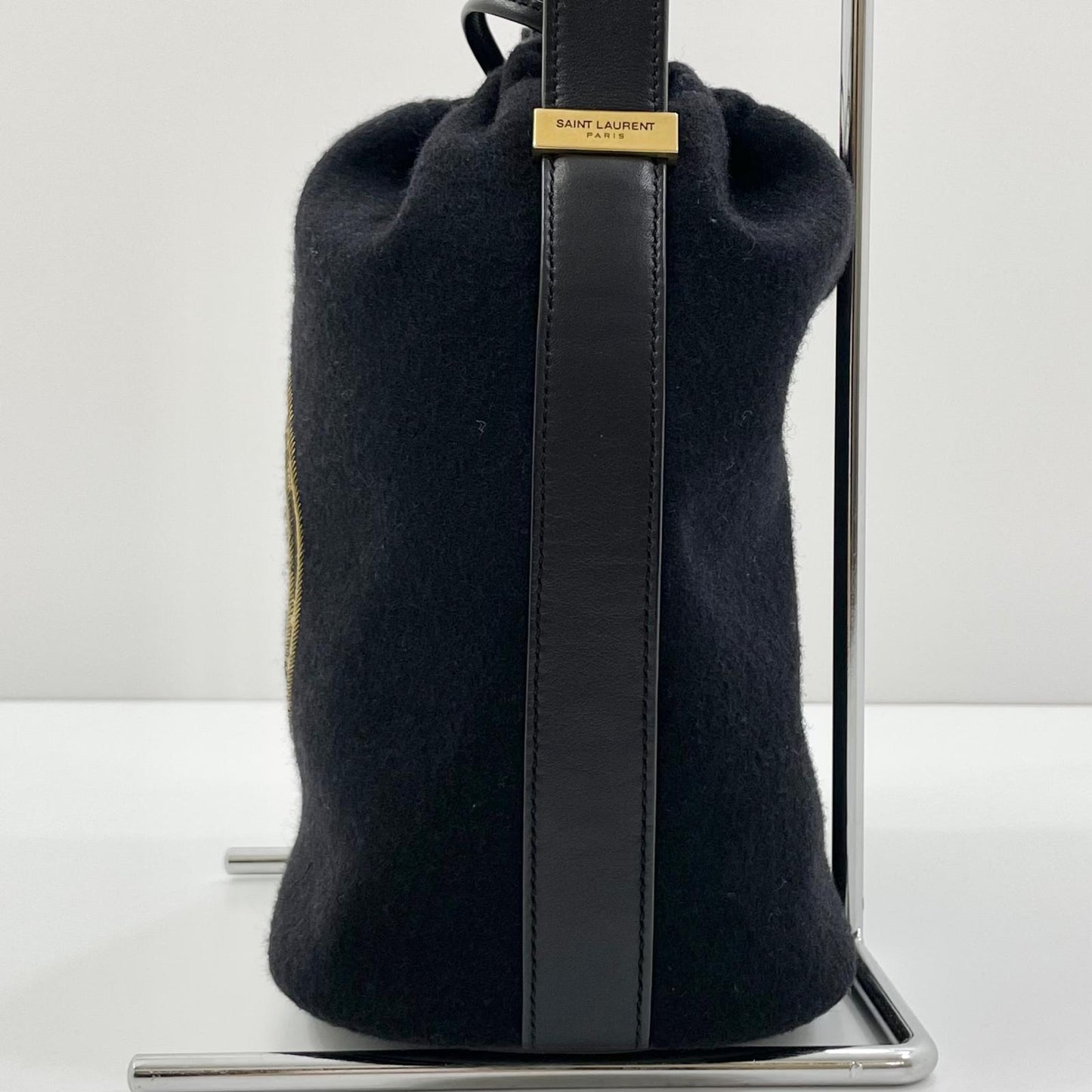 【中古】SAINT LAURENT | サンローランパリ リヴ ゴーシュ バケットバッグ ショルダーバッグ TCT710261 ブラック【尾張小牧店】