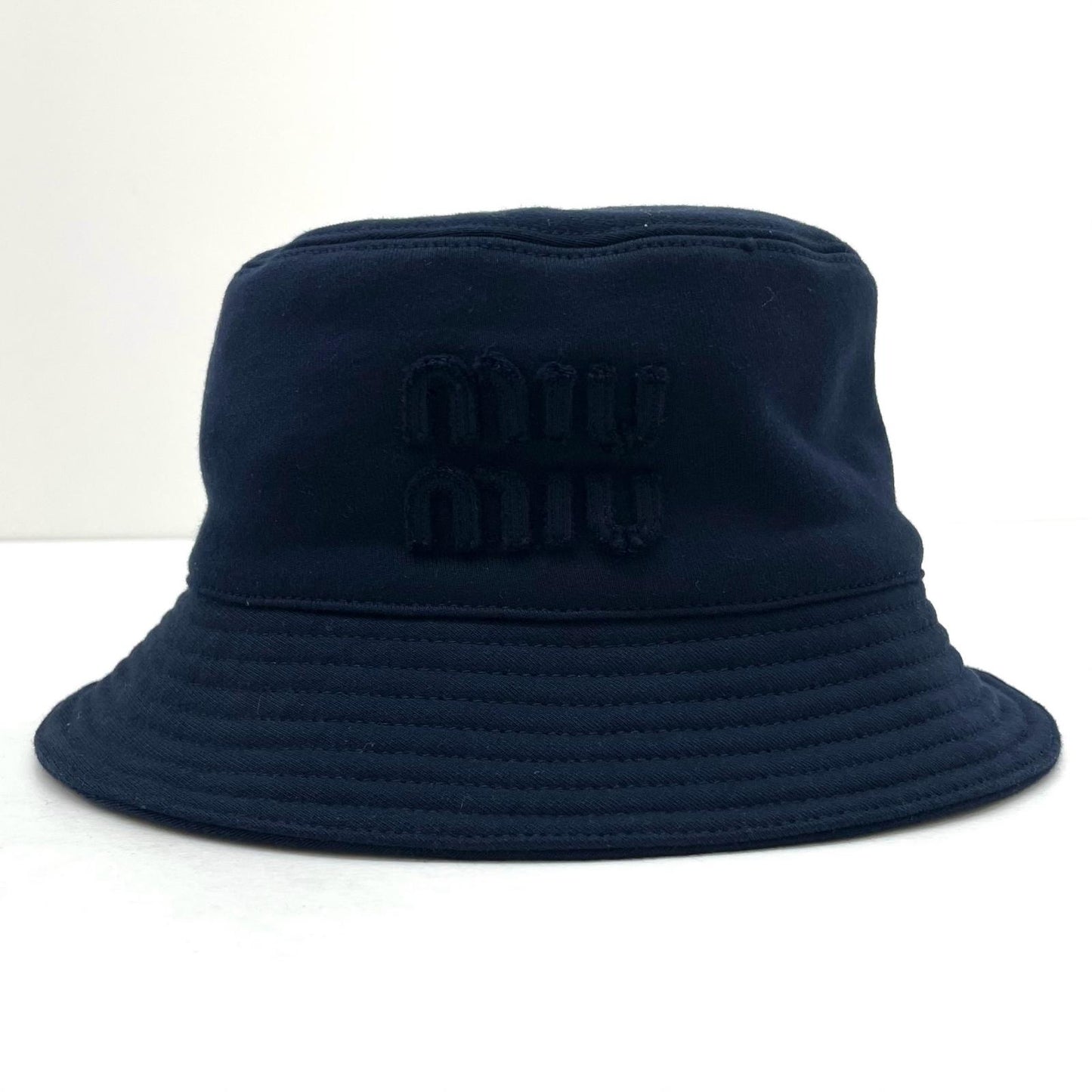 【中古】Miu Miu | ミュウ ミュウ バケットハット 5HC196 ダークネイビー サイズ：L【尾張小牧店】