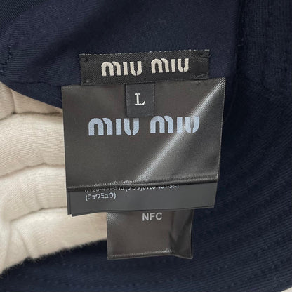 【中古】Miu Miu | ミュウ ミュウ バケットハット 5HC196 ダークネイビー サイズ：L【尾張小牧店】