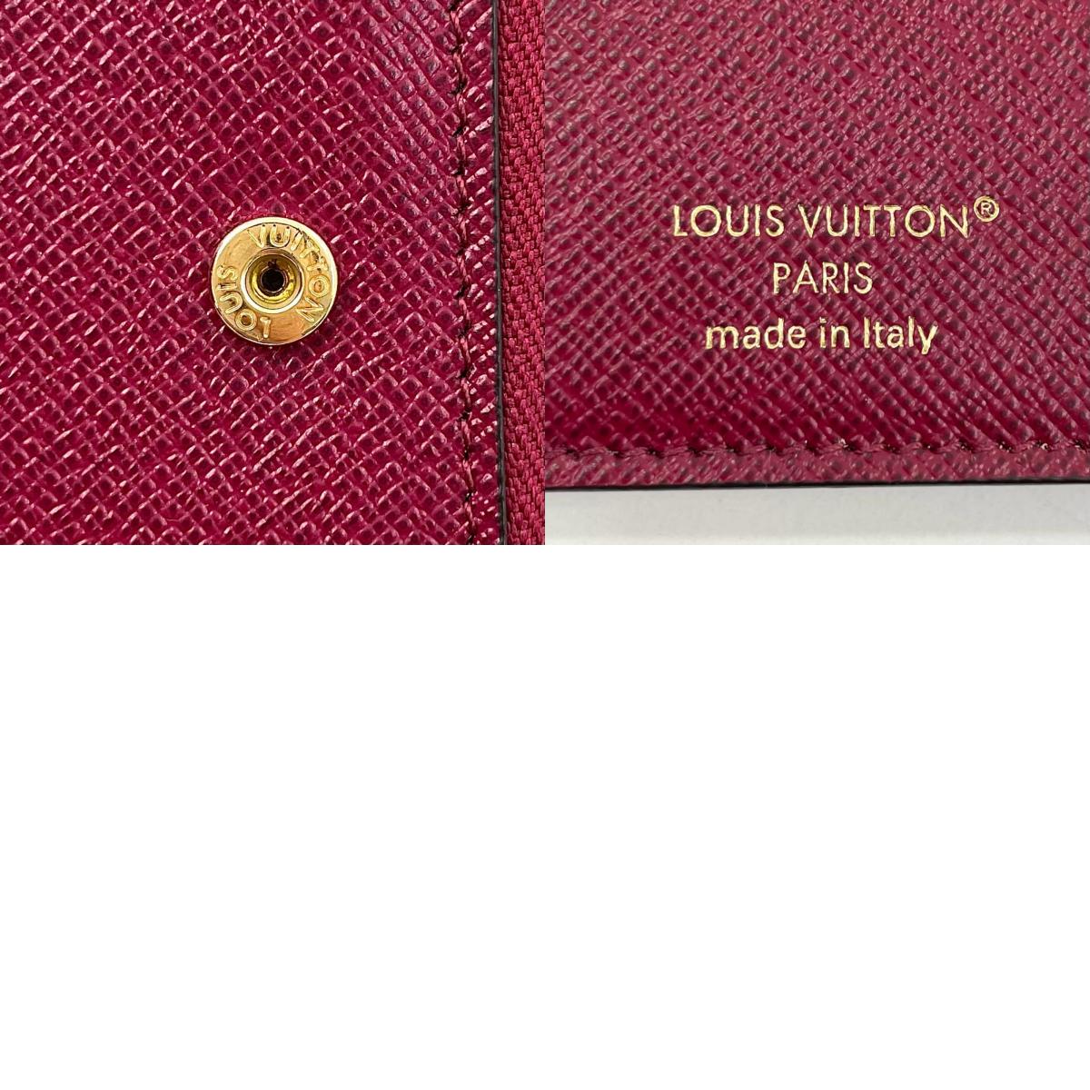 【中古】LOUIS VUITTON | ルイ・ヴィトン ポルトフォレイユ ルー モノグラム ラウンドファスナー二つ折り財布 M82377 ブラウン×ピンク【尾張小牧店】