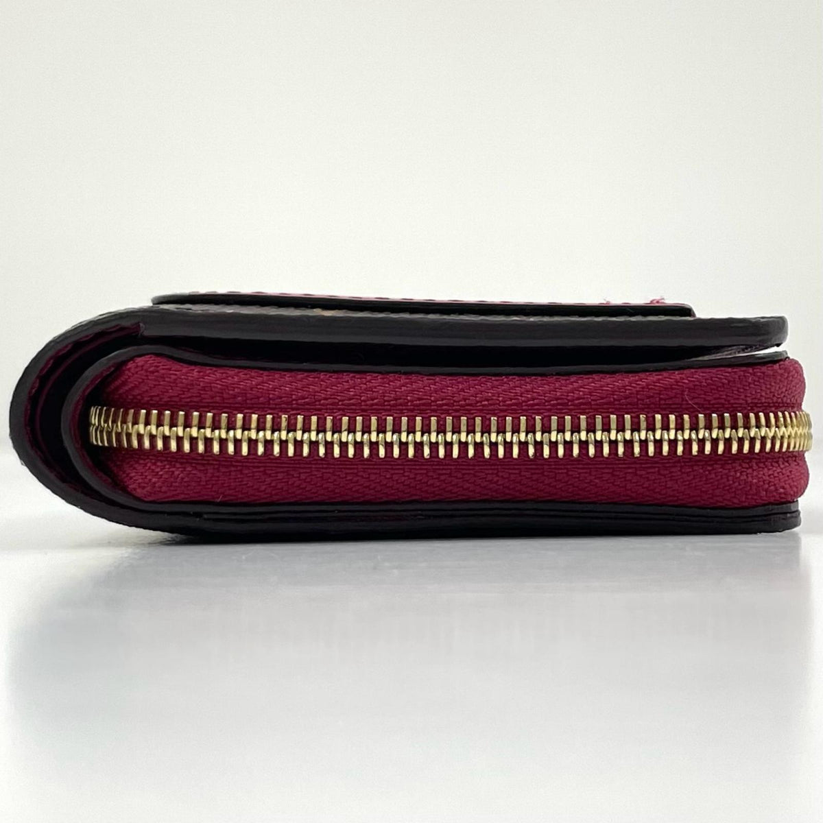 【中古】LOUIS VUITTON | ルイ・ヴィトン ポルトフォレイユ ルー モノグラム ラウンドファスナー二つ折り財布 M82377 ブラウン×ピンク【尾張小牧店】