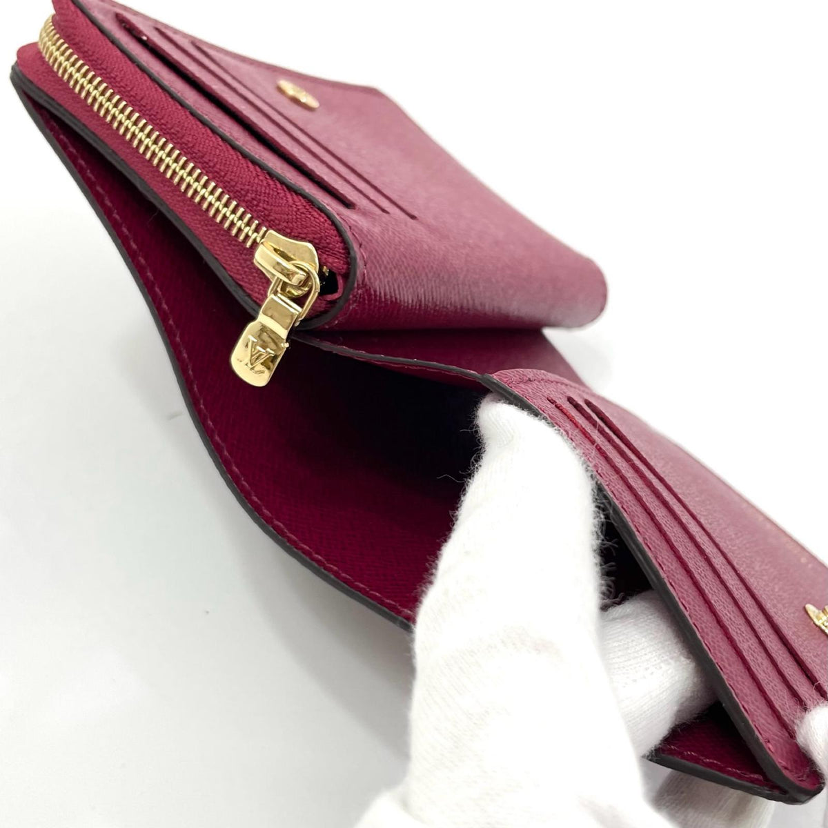 【中古】LOUIS VUITTON | ルイ・ヴィトン ポルトフォレイユ ルー モノグラム ラウンドファスナー二つ折り財布 M82377 ブラウン×ピンク【尾張小牧店】