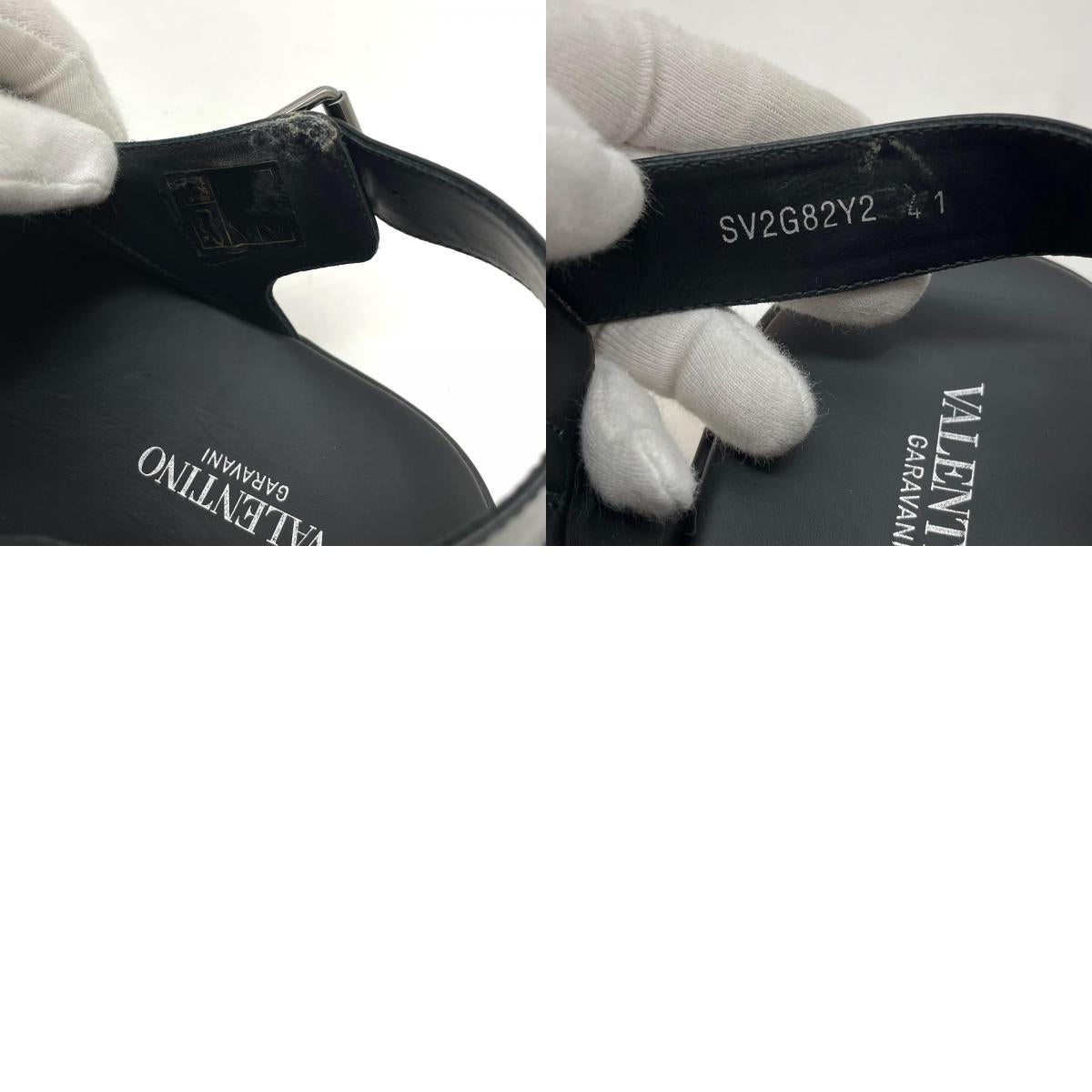 【中古】Valentino | ヴァレンチノ サンダル ブラック【尾張小牧店】