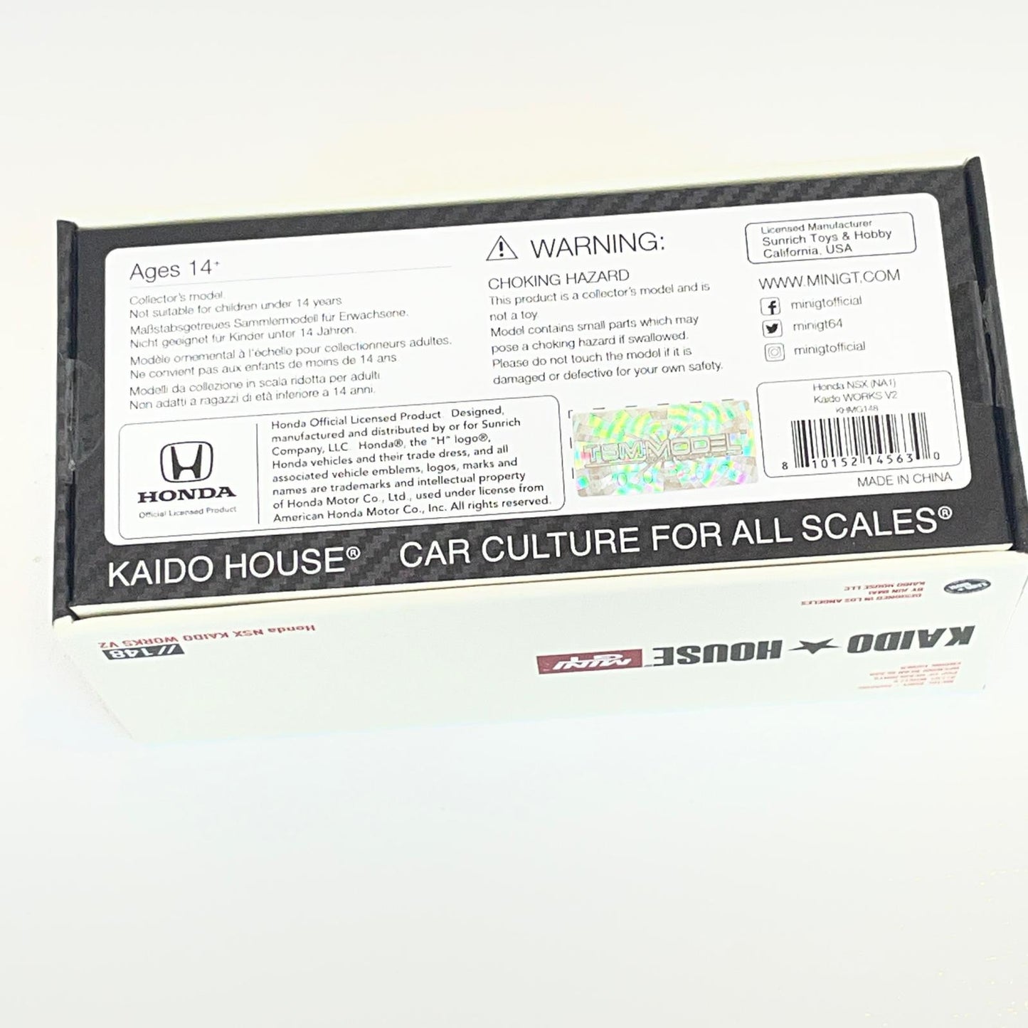 MINI GT 1/64 (ダイキャスト製) ホンダ NSX (NA1) KAIDO WORKS V2【尾張小牧店】