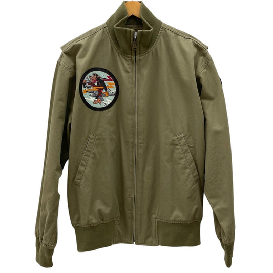 【中古】HOUSTON | ヒューストン タンカース スコードロンパッチ　ミリタリージャケット カーキ サイズ：L【尾張小牧店】
