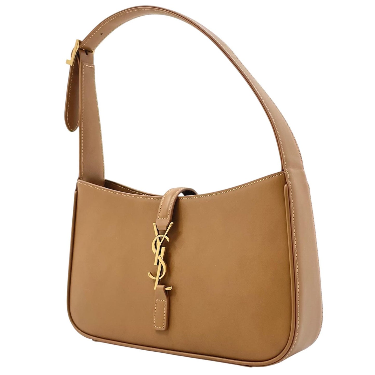 【中古】SAINT LAURENT | サンローラン LE 5 A 7 サンカセット ホーボーバッグ ハンドバッグ 657228 キャメル【尾張小牧店】