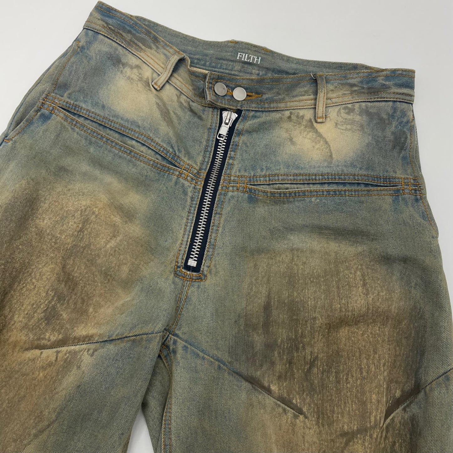 【中古】FILTH | フィルス Front zip buggy Denim shorts　デニムパンツ ショートパンツ FL253PL01 ブルー サイズ：1【尾張小牧店】