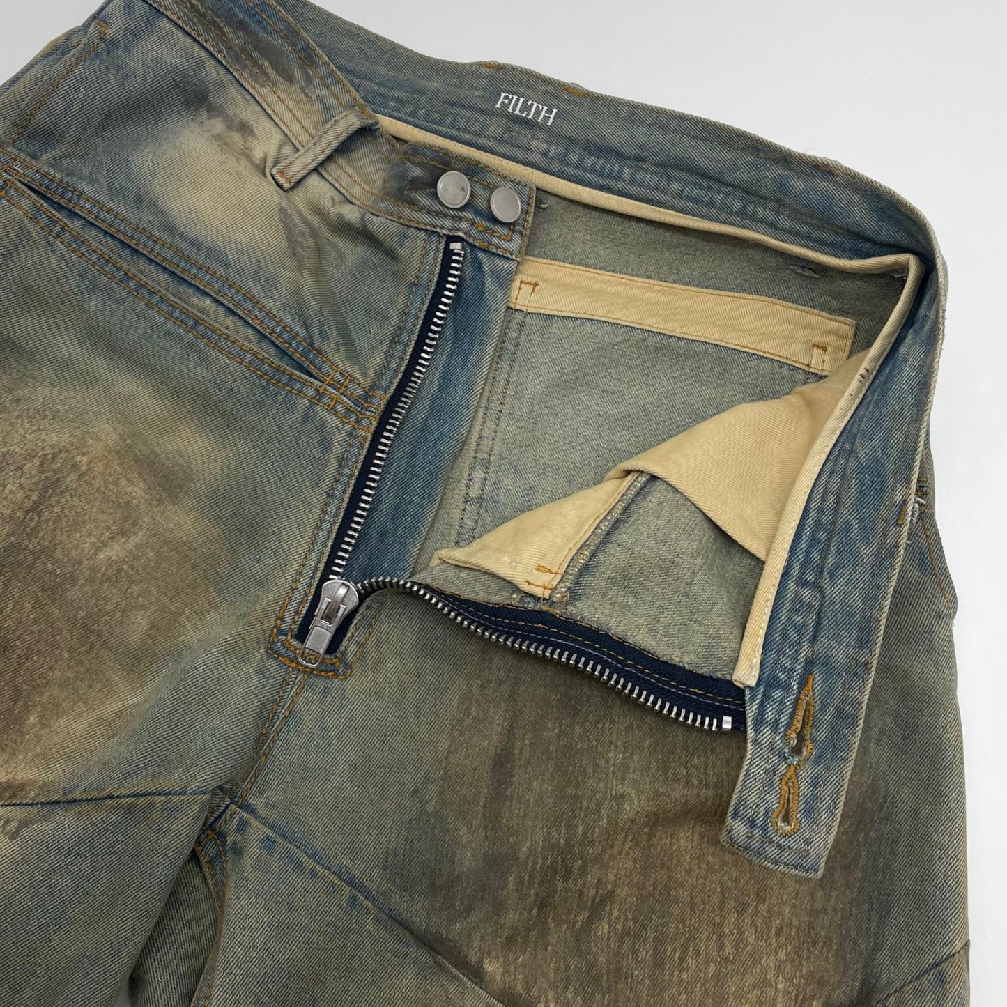 【中古】FILTH | フィルス Front zip buggy Denim shorts　デニムパンツ ショートパンツ FL253PL01 ブルー サイズ：1【尾張小牧店】