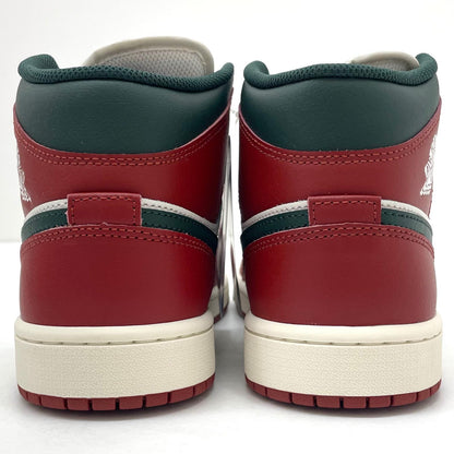 【中古】NIKE | ナイキ Air Jordan 1 Mid "Sail/Pure Platinum/Redstone/Midnight Green"　エアジョーダン1 ミッド "セイル/ピュアプラチナム/レッドストーン/ミッドナイトグリーン"　スニーカー 靴 DQ8426-105 レッド 27cm【尾張小牧店】