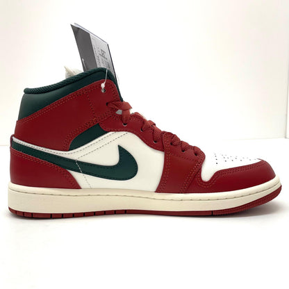 【中古】NIKE | ナイキ Air Jordan 1 Mid "Sail/Pure Platinum/Redstone/Midnight Green"　エアジョーダン1 ミッド "セイル/ピュアプラチナム/レッドストーン/ミッドナイトグリーン"　スニーカー 靴 DQ8426-105 レッド 27cm【尾張小牧店】