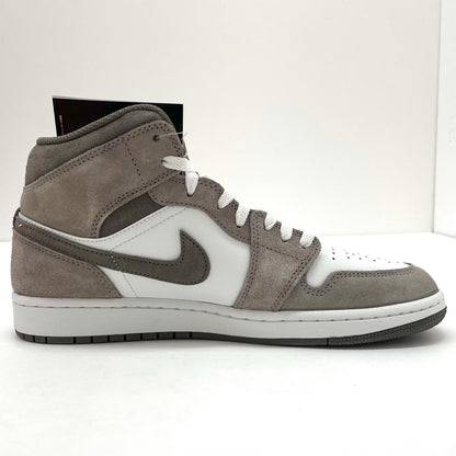【中古】NIKE | ナイキ AIR JORDAN 1 MID ENIGMA STONE/SUMMIT WHITE/OLIVE GREY　 エア ジョーダン 1 ミッド エニグマ ストーン/サミット ホワイト/オリーブ グレー　スニーカー 靴　DQ8426-003 グレー×ホワイト 27cm【尾張小牧店】