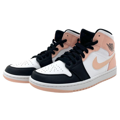 【中古】NIKE | ナイキ Air Jordan 1 Mid "White/Black/Crimson Tint"　エアジョーダン1 ミッド "ホワイト/ブラック/クリムゾンティント"　スニーカー 靴　554724-133 ピンク×ホワイト×ブラック 25.5cm【尾張小牧店】