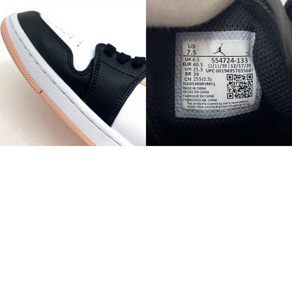 【中古】NIKE | ナイキ Air Jordan 1 Mid "White/Black/Crimson Tint"　エアジョーダン1 ミッド "ホワイト/ブラック/クリムゾンティント"　スニーカー 靴　554724-133 ピンク×ホワイト×ブラック 25.5cm【尾張小牧店】