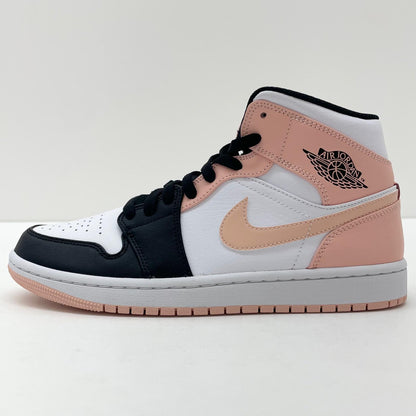 【中古】NIKE | ナイキ Air Jordan 1 Mid "White/Black/Crimson Tint"　エアジョーダン1 ミッド "ホワイト/ブラック/クリムゾンティント"　スニーカー 靴　554724-133 ピンク×ホワイト×ブラック 25.5cm【尾張小牧店】