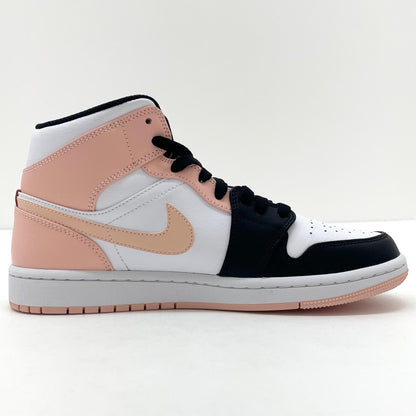 【中古】NIKE | ナイキ Air Jordan 1 Mid "White/Black/Crimson Tint"　エアジョーダン1 ミッド "ホワイト/ブラック/クリムゾンティント"　スニーカー 靴　554724-133 ピンク×ホワイト×ブラック 25.5cm【尾張小牧店】