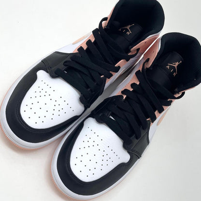 【中古】NIKE | ナイキ Air Jordan 1 Mid "White/Black/Crimson Tint"　エアジョーダン1 ミッド "ホワイト/ブラック/クリムゾンティント"　スニーカー 靴　554724-133 ピンク×ホワイト×ブラック 25.5cm【尾張小牧店】