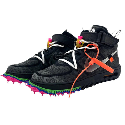 【中古】NIKE×Off-White | ナイキ×オフホワイト Air Force 1 Mid "Black"/エアフォース1 ミッド "ブラック"　スニーカー 靴　DO6290-001 ブラック 26cm【尾張小牧店】