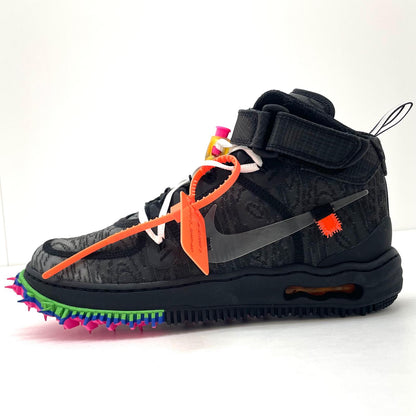 【中古】NIKE×Off-White | ナイキ×オフホワイト Air Force 1 Mid "Black"/エアフォース1 ミッド "ブラック"　スニーカー 靴　DO6290-001 ブラック 26cm【尾張小牧店】