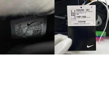 【中古】NIKE×Off-White | ナイキ×オフホワイト Air Force 1 Mid "Black"/エアフォース1 ミッド "ブラック"　スニーカー 靴　DO6290-001 ブラック 26cm【尾張小牧店】