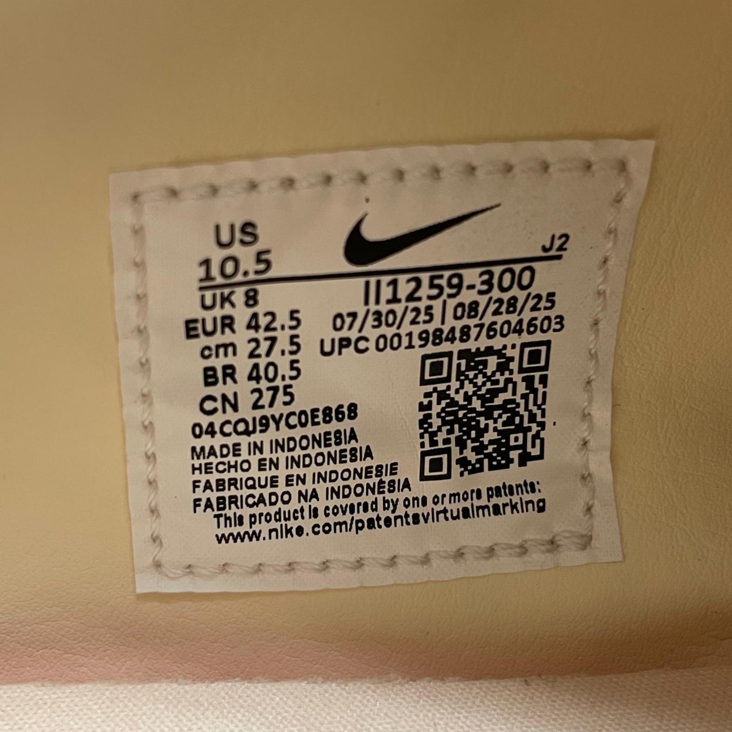 【中古】NIKE | ナイキ Women's Astro Grabber Leather "Fir/Sail/Muslin"　ウィメンズ アストログラバー レザー "ファー/セイル/モスリン"　スニーカー 靴　II1259-300 グリーン 27.5cm【尾張小牧店】