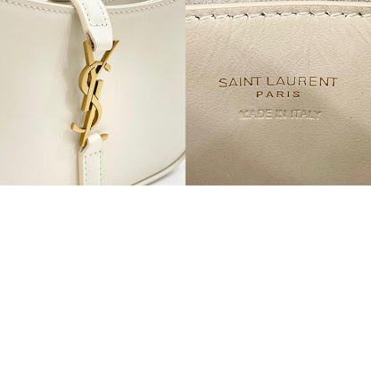 【中古】SAINT LAURENT | サンローラン LE 5 A 7 MINI サンカセット ミニ ホーボーバッグ ハンドバッグ 710318 ホワイト【尾張小牧店】