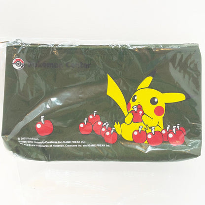 【尾張小牧店】ポケモンセンター限定 ピカチュウ ポーチ りんごを食べる（いただきます！） 2002年 美品【レトロ】【中古】