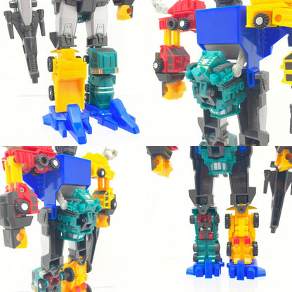 【尾張小牧店】トランスフォーマー マイクロマスター 復刻版 6体合体騎士 シックスビルダー 通常版カラー【レトロ】【中古】