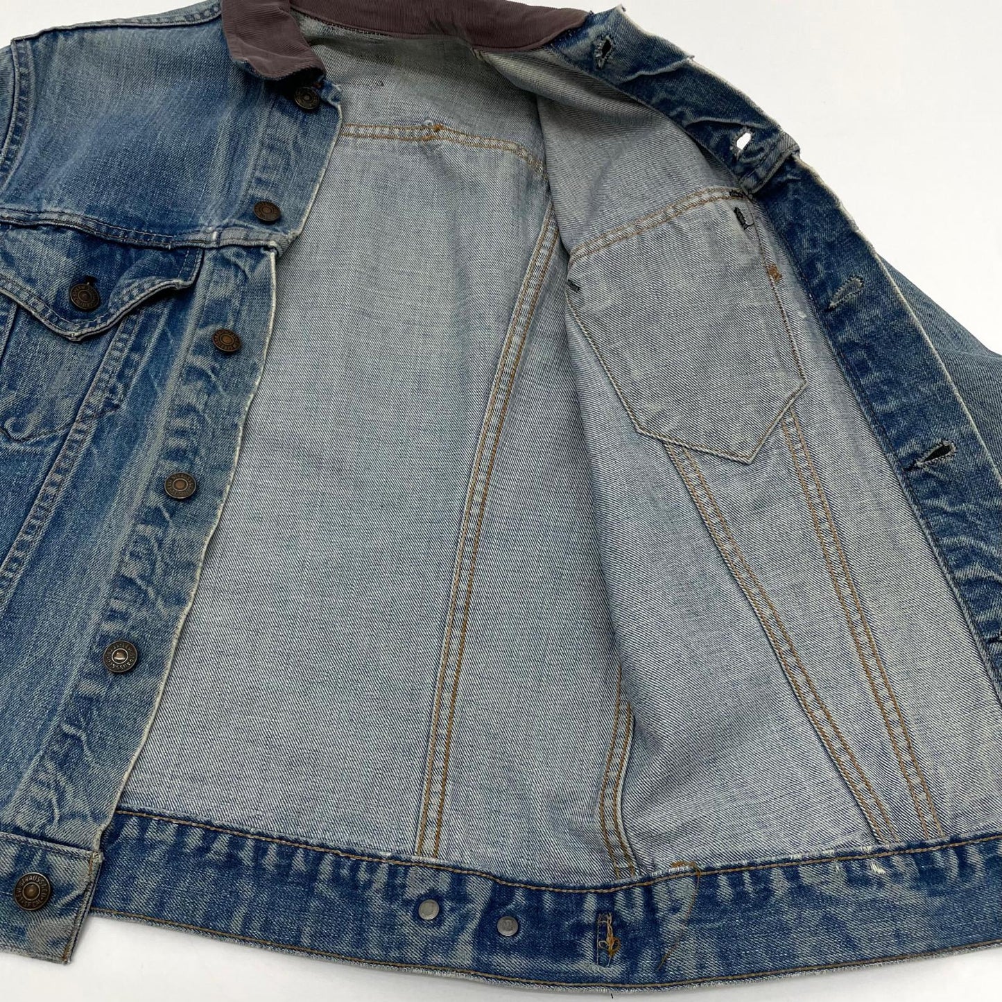 【中古】VINTAGE | ビンテージ　70s　Levi's 襟リメイク 70505 'e' デニムジャケット ブルー【尾張小牧店】