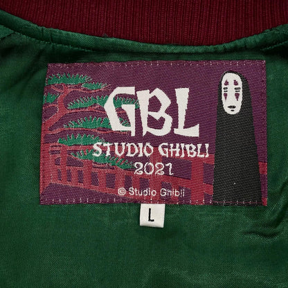 【中古】GBL | ジービーエル レーヨン/千と千尋の神隠し ジブリ　スカジャン　スーベニアジャケット ブラック サイズ：L【尾張小牧店】