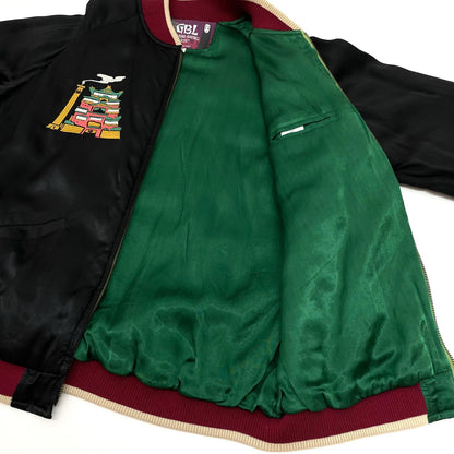 【中古】GBL | ジービーエル レーヨン/千と千尋の神隠し ジブリ　スカジャン　スーベニアジャケット ブラック サイズ：L【尾張小牧店】