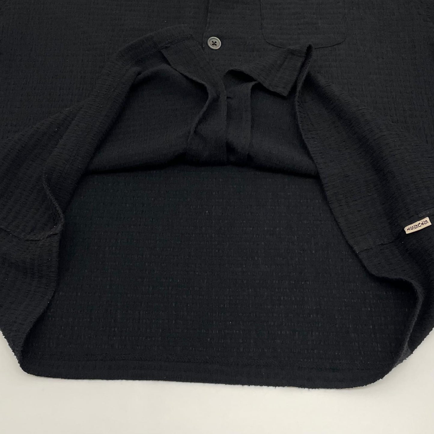 【中古】STUSSY | ステューシー Flat Bottom Crinkled 半袖シャツ ブラック サイズ：L【尾張小牧店】