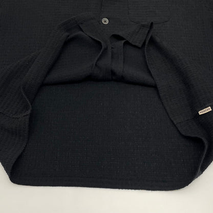 【中古】STUSSY | ステューシー Flat Bottom Crinkled 半袖シャツ ブラック サイズ：L【尾張小牧店】