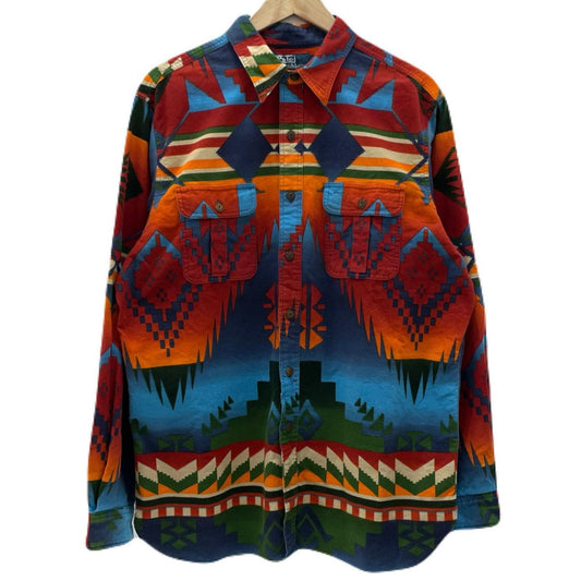【中古】POLO RALPH LAUREN | ポロ・ラルフローレン シャモアシャツ　ネイティブ柄　長袖シャツ マルチカラー サイズ：XL【尾張小牧店】