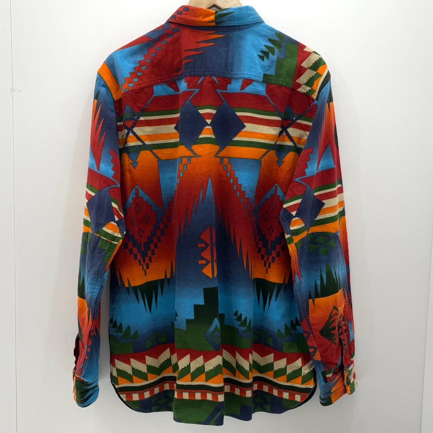 【中古】POLO RALPH LAUREN | ポロ・ラルフローレン シャモアシャツ　ネイティブ柄　長袖シャツ マルチカラー サイズ：XL【尾張小牧店】
