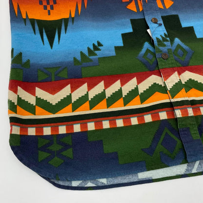 【中古】POLO RALPH LAUREN | ポロ・ラルフローレン シャモアシャツ　ネイティブ柄　長袖シャツ マルチカラー サイズ：XL【尾張小牧店】