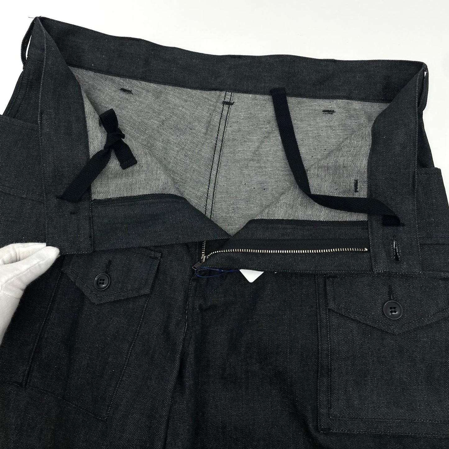 【中古】MODMNT | モドメント MILL SHORTS デニムショートパンツ ハーフパンツ　M2610-1E012F ブラック サイズ：S【尾張小牧店】