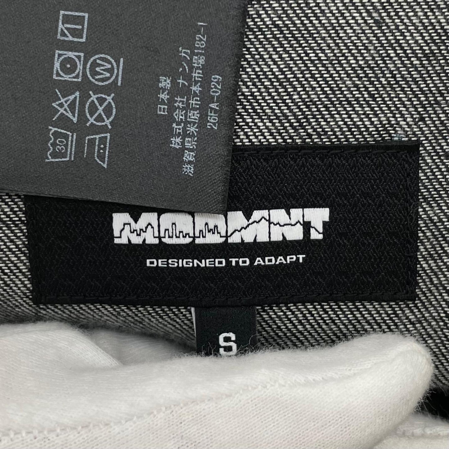 【中古】MODMNT | モドメント MILL SHORTS デニムショートパンツ ハーフパンツ　M2610-1E012F ブラック サイズ：S【尾張小牧店】