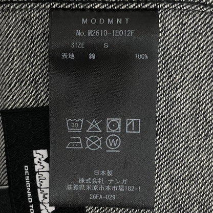 【中古】MODMNT | モドメント MILL SHORTS デニムショートパンツ ハーフパンツ　M2610-1E012F ブラック サイズ：S【尾張小牧店】