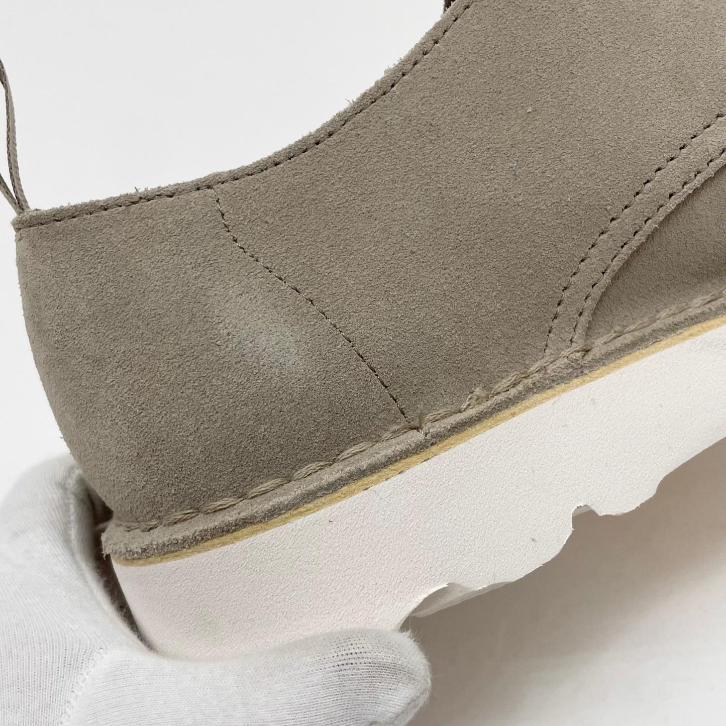 【中古】Clarks×ENGINEERED GARMENTS | クラークス×エンジニアド ガーメンツ DESERT KHAN/デザートカーン スウェードレザーシューズ 靴　ベージュ 27.5cm【尾張小牧店】
