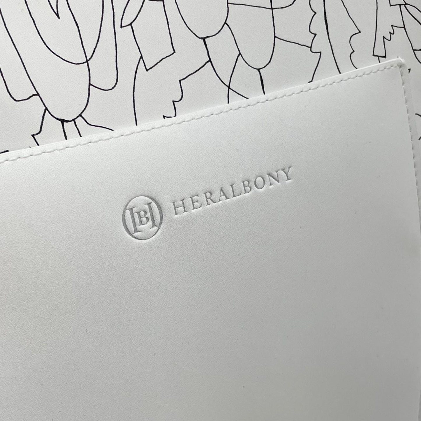 【中古】HERALBONY | ヘラルボニー　夏の魔物 トートバッグ ホワイト【尾張小牧店】