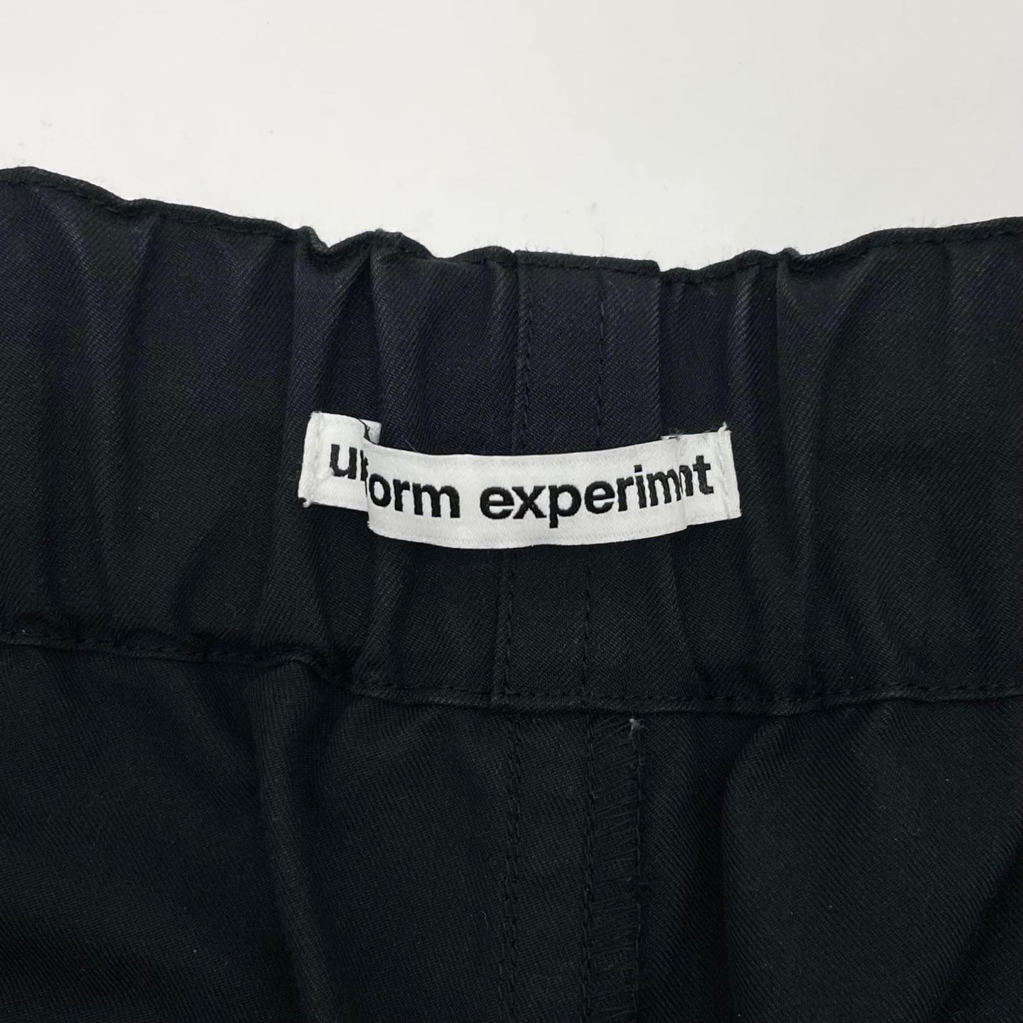 【中古】uniform experiment | ユニフォームエクスペリメント　26SS CHAMBRAY COMFORT UTILITY PANTS イージーパンツ UE-260034 ブラック サイズ：1【尾張小牧店】