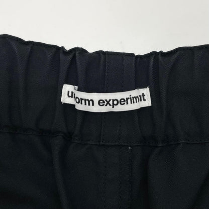 【中古】uniform experiment | ユニフォームエクスペリメント　26SS CHAMBRAY COMFORT UTILITY PANTS イージーパンツ UE-260034 ブラック サイズ：1【尾張小牧店】