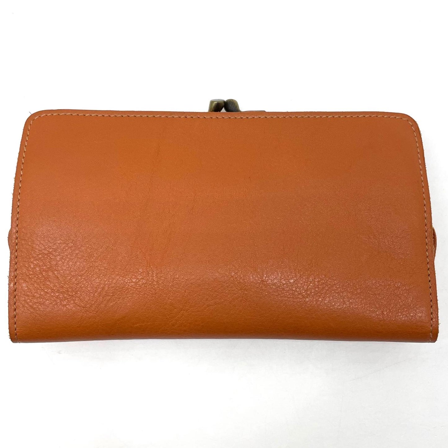 【中古】IL BISONTE | イルビゾンテ がま口長財布 ブラウン【尾張小牧店】
