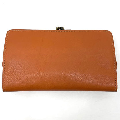 【中古】IL BISONTE | イルビゾンテ がま口長財布 ブラウン【尾張小牧店】