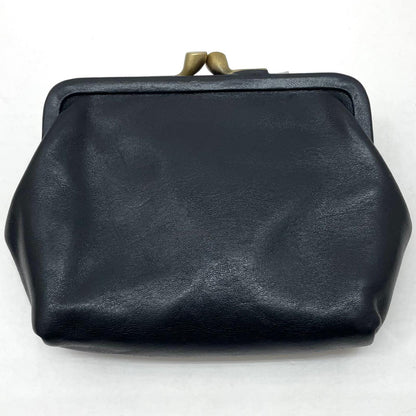 【中古】IL BISONTE | イルビゾンテ　がま口財布 コインケース ブラック【尾張小牧店】