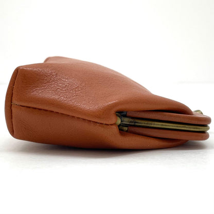 【中古】IL BISONTE | イルビゾンテ　がま口財布 コインケース ブラウン【尾張小牧店】