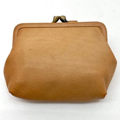 【中古】IL BISONTE | イルビゾンテ　がま口財布 コインケース ベージュ【尾張小牧店】