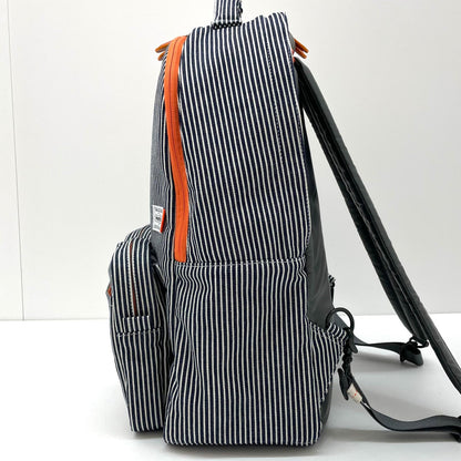 【中古】PORTER×Marc Newson | ポーター×マーク・ニューソン YOSHIDA & Co. 90th Anniversary Project 010　DAYPACK　リュックサック・デイパック 386-26181　ヒッコリー×シルバーグレー【尾張小牧店】